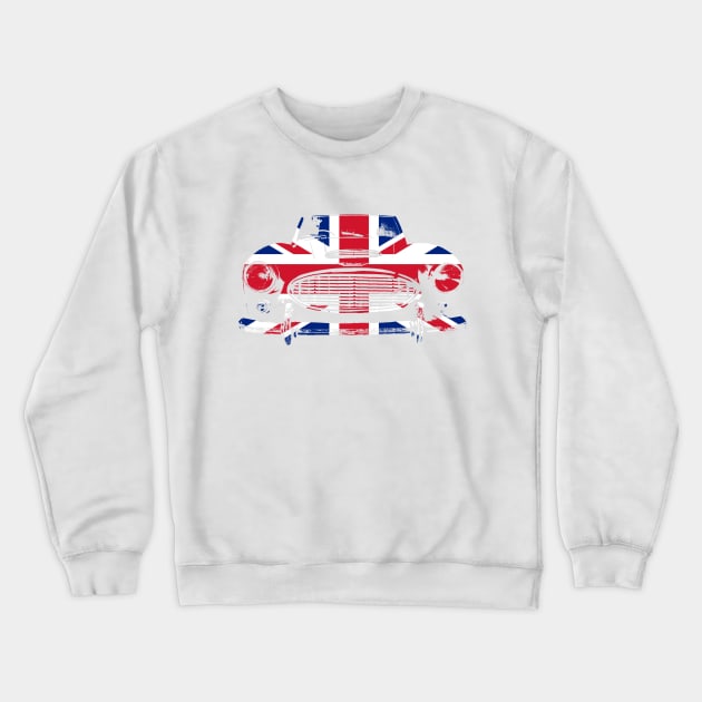 Austin Healey 3000 1960s British classic car monoblock union jack Crewneck Sweatshirt by soitwouldseem